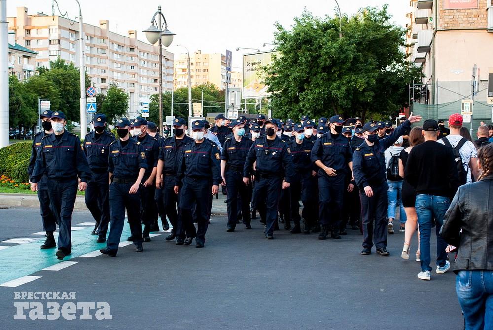 Акция протеста в Бресте 14 июля. Фото: , "Брестская газета"