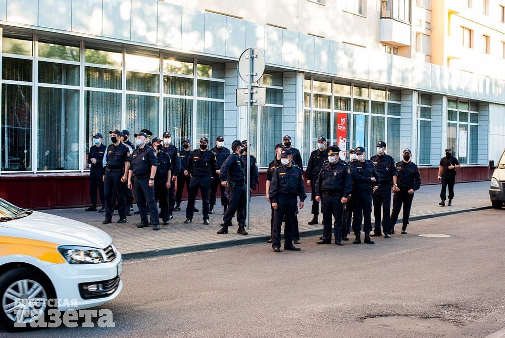 Акция протеста в Бресте 14 июля. Фото: , "Брестская газета"