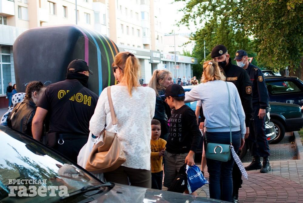 Акция протеста в Бресте 14 июля. Фото: , "Брестская газета"