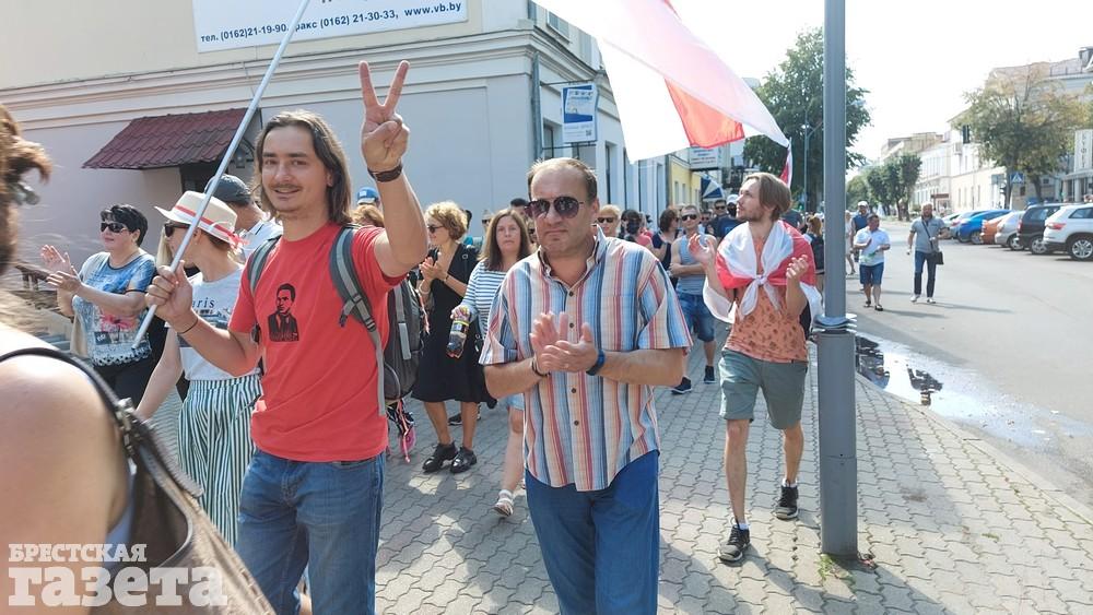 На акции протеста 30 августа 2020 года. Фото: Татьяна БОНДАРЬ, "Брестская газета"