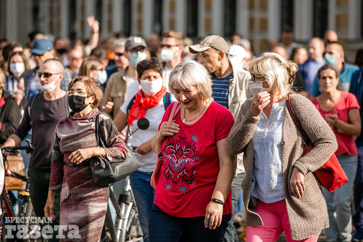 Марш справедливости в Бресте 20 сентября. Фото: , "Брестская газета"