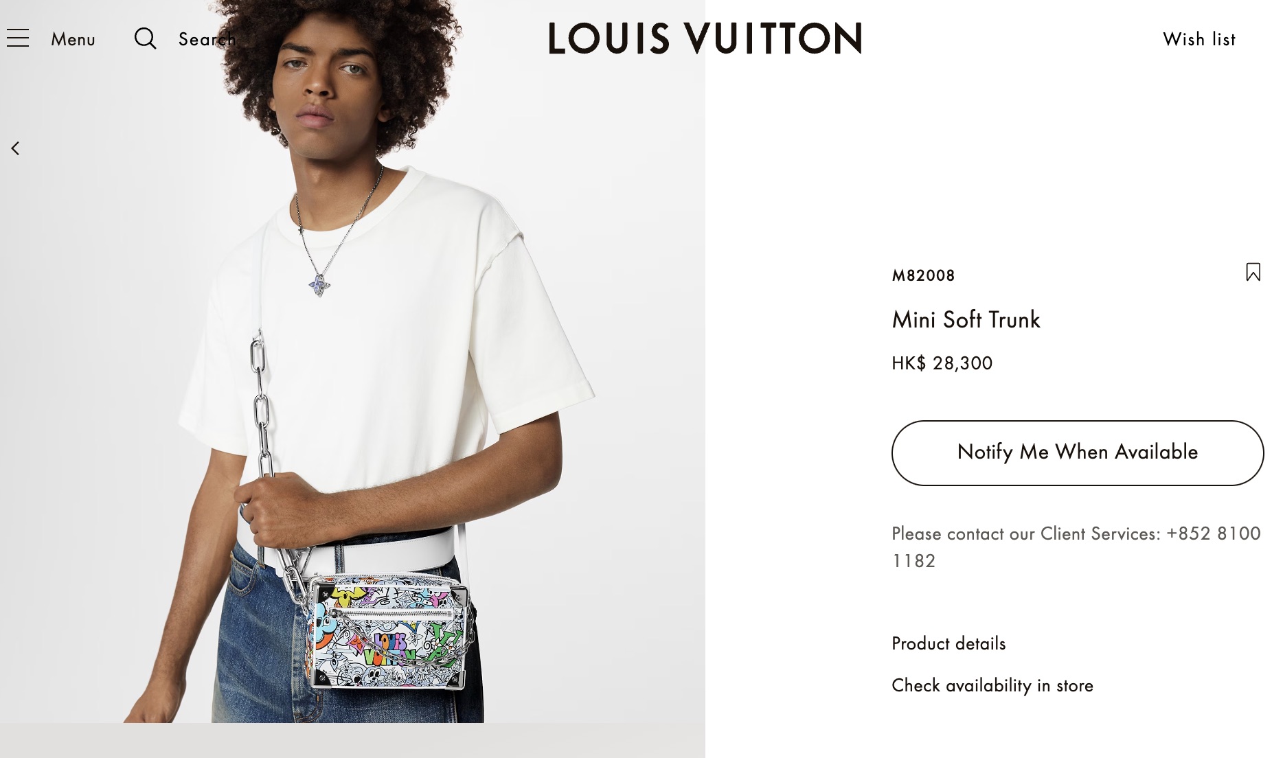 Женская сумка Louis Vuitton на официальном сайте бренда. Фото: Louis Vuitton.