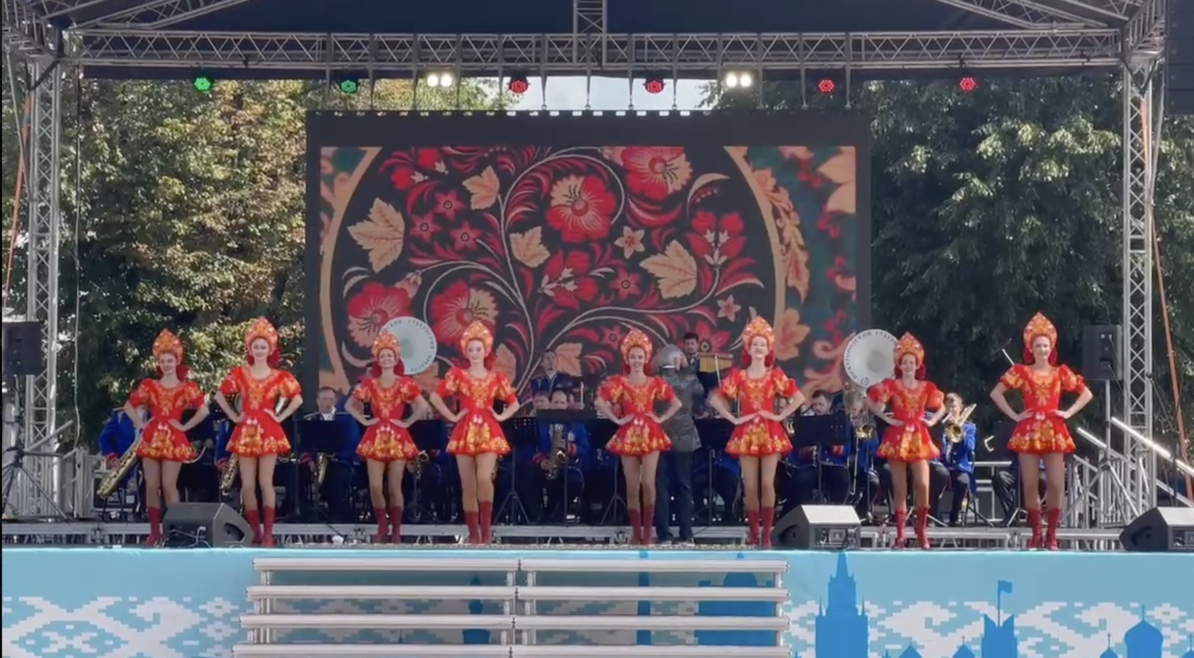 Выступление творческих коллективов Международного Парада оркестров «Брестская крепость». Фото: телеграм-канал «Любимый Брест».