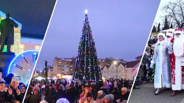 Кто во что горазд: посмотрели, как выглядят новогодние елки на главных площадях городов Брестской области