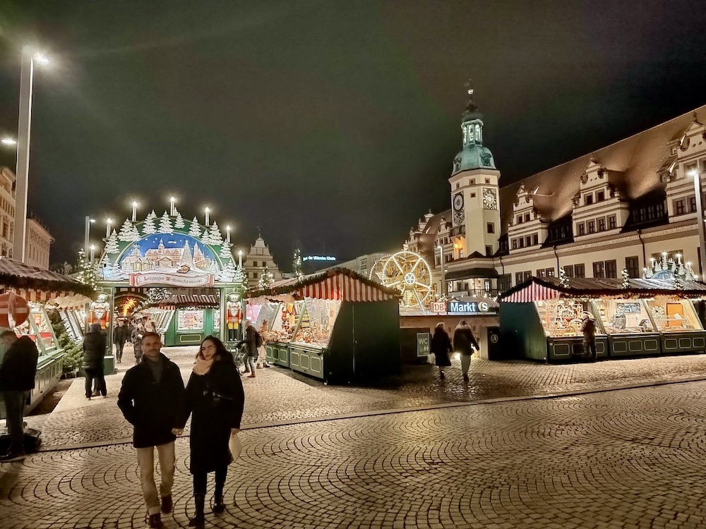 Атмосфера рождественской ярмарки в Лейпциге. Фото: BGmedia.