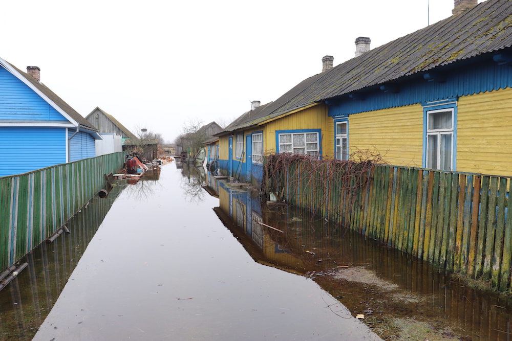 Подтопленные дома на ул. Юбилейной в деревне Волька Ивацевичского района. Фото: ivatsevichy.by.