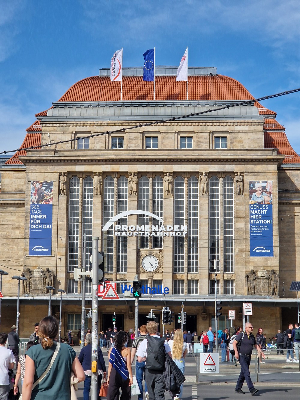 Главный железнодорожный вокзал Лейпцига. Фото: BGmedia