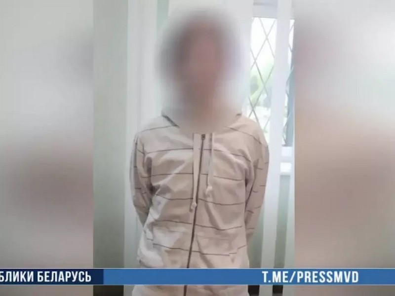 Задержанный 20-летний житель Бреста. Скриншот видео МВД