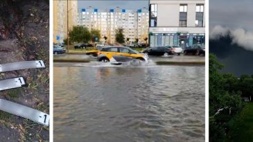 «А говорят, у нас наводнений не бывает»: в Бресте после сильных ливней снова затопило улицы. Много фото