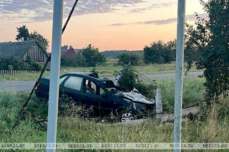 ДТП в Березовском районе 31 июля 2024 года. Фото: bereza.by