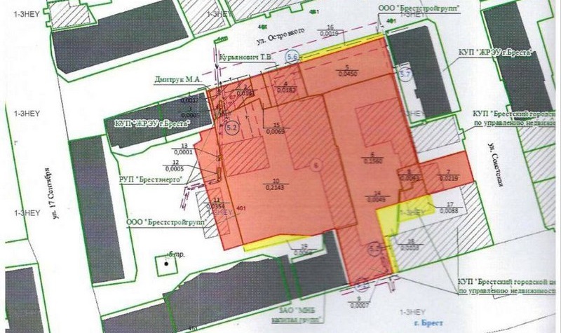 Земельный участок в центре Бреста, который выставили на аукцион