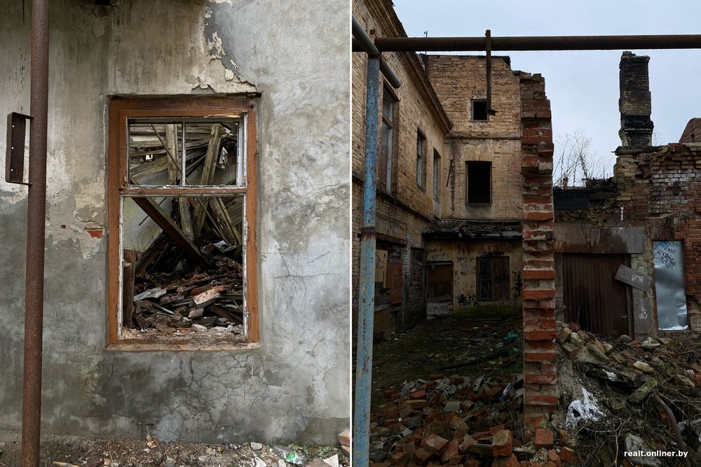 Вид на исторические здания на углу Советской и Дзержинского в Бресте