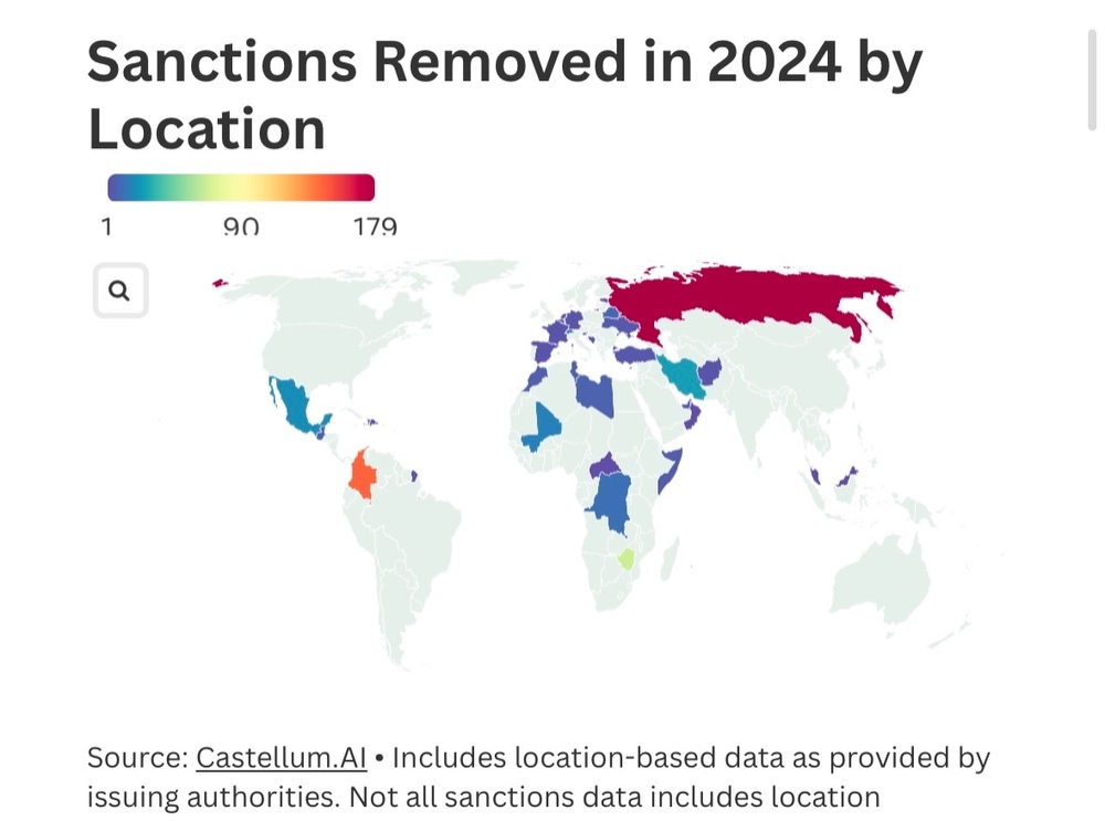 РФ — на первом месте по новым санкциям в 2024 году.