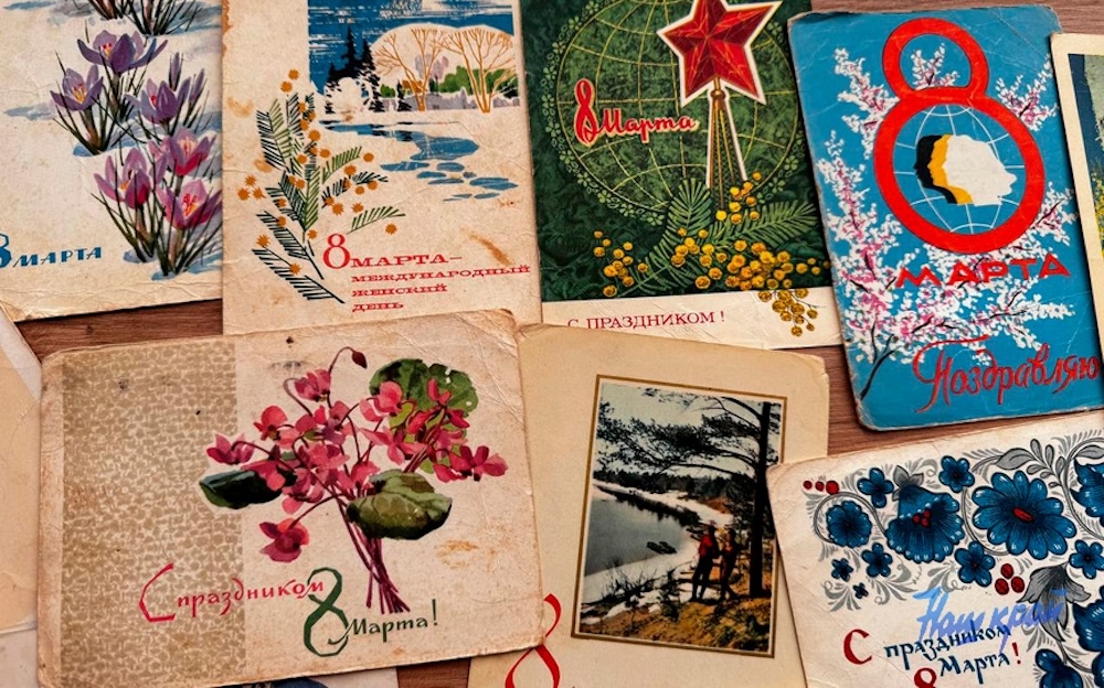 Дизайн поздравительных открыток 1960-х годов на 8 марта. Фото: «Наш край».