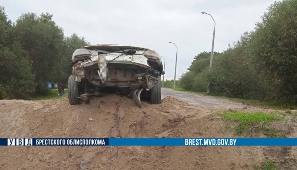 Участок на Ковельской в Бресте, где произошло ДТП с таксистом.