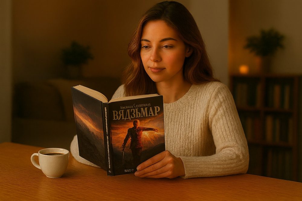 Я замовіла ўсе чатыры кнігі. Калі яны прыйшлі — упершыню за доўгі час адчула радасць. Чытала «Меч прызначэння» на кухні, пакуль варыўся суп — і зноў была з сабой: у роднай мове, у свеце, дзе дабро не баіцца зла.