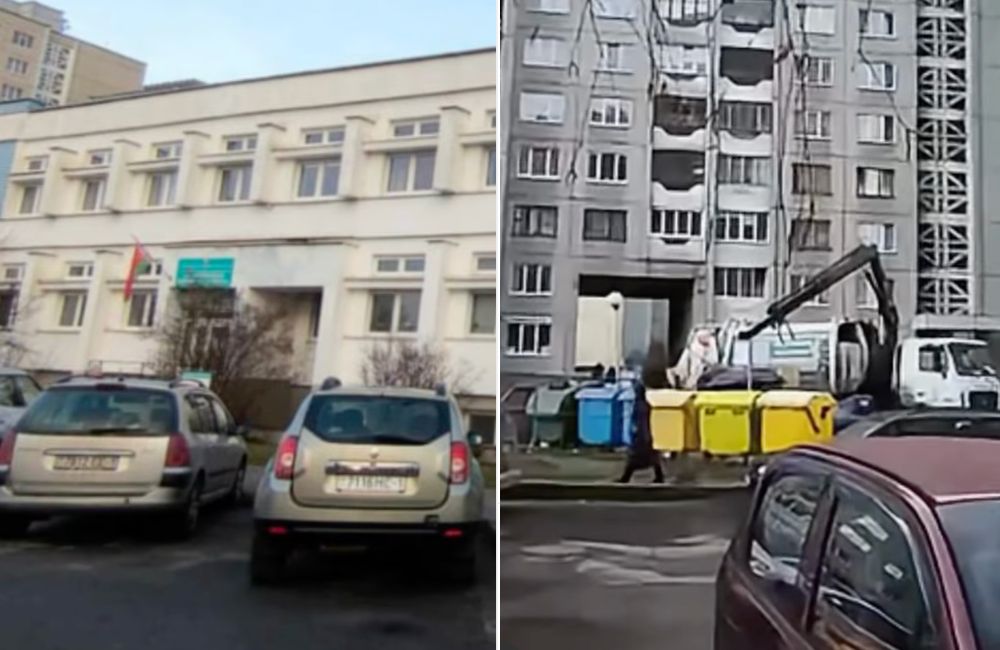 Стоматология во дворе дома на Гаврилова и заставленный автомобилями участок.