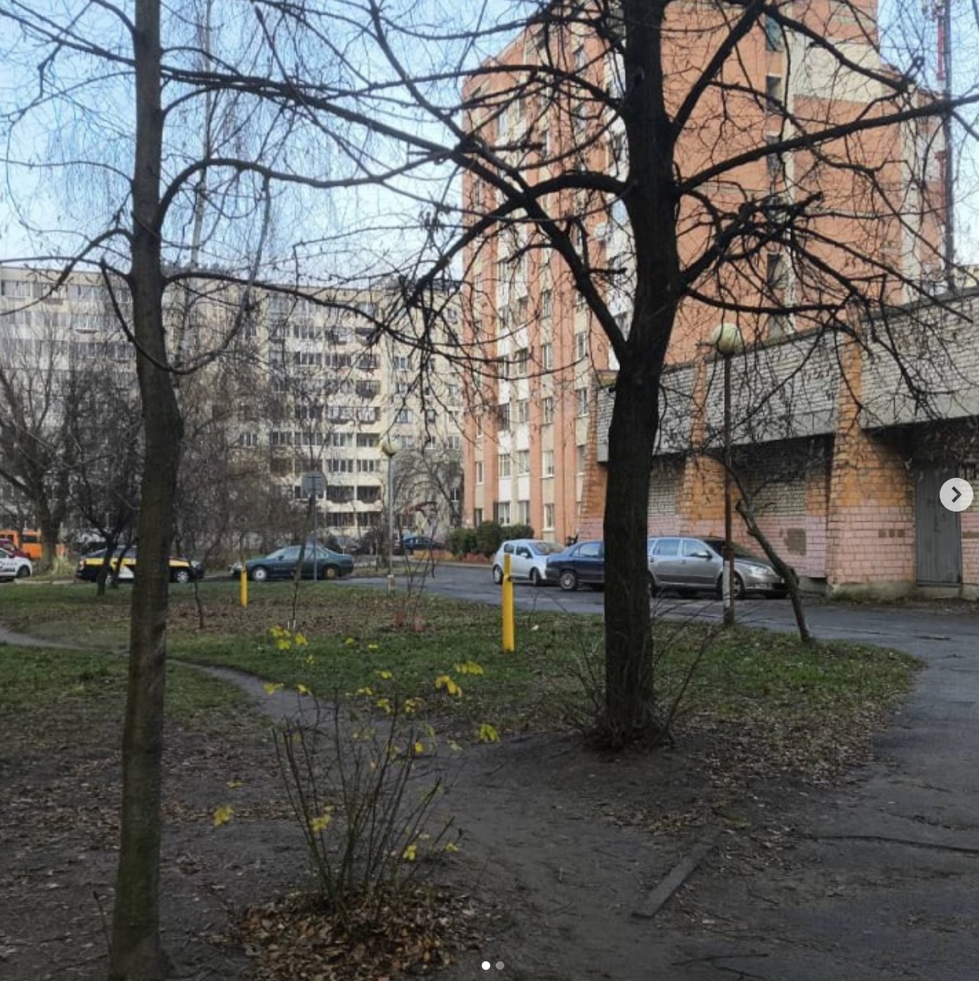 Состояние двора дома на Гаврилова в Бресте. 