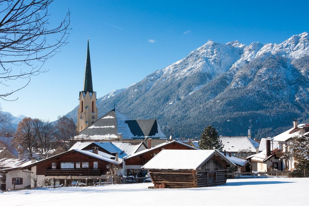 Гармиш-Партенкирхен зимой. Фото: muenchen24.ru/