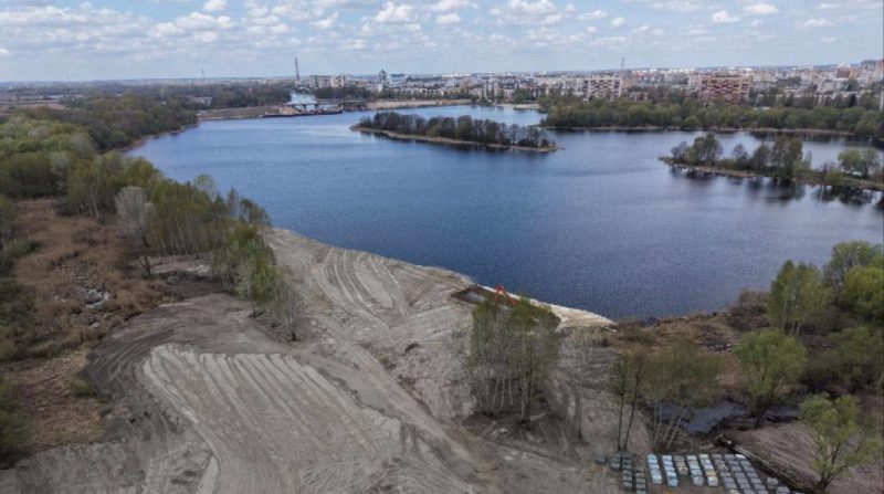 Благоустройство нового пляжа на Варшавке в Бресте