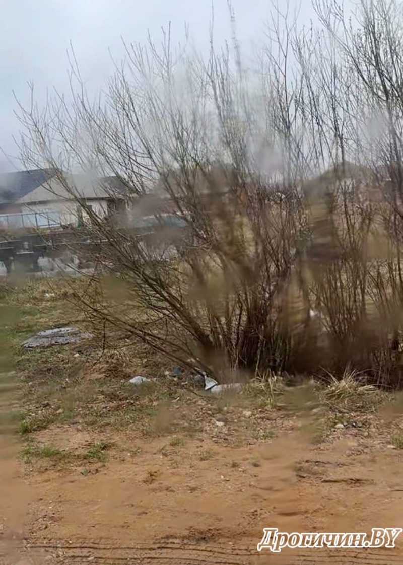 Мусор на улицах Дрогичина 31 марта 2026 года