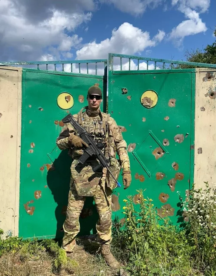 Тихон Клюкач на войне в Украине. Фото из его соцсетей
