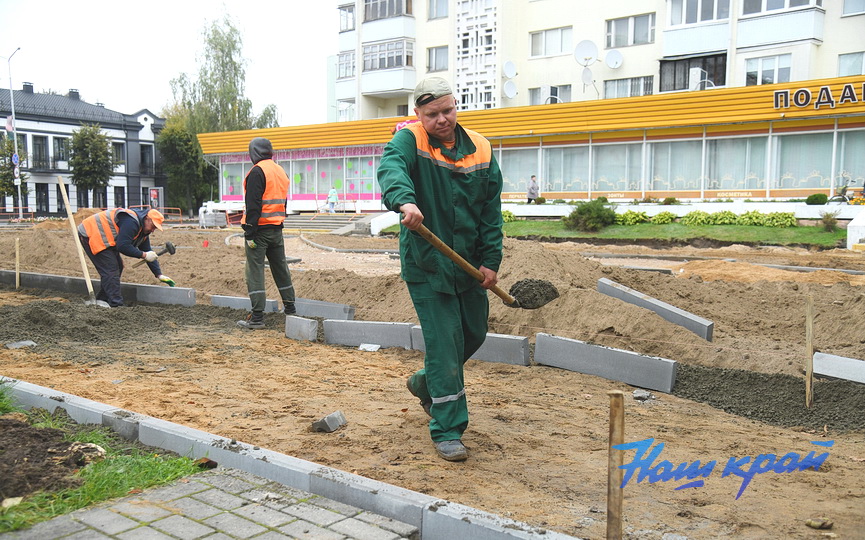 Благоустройство площадки в Барановичах2