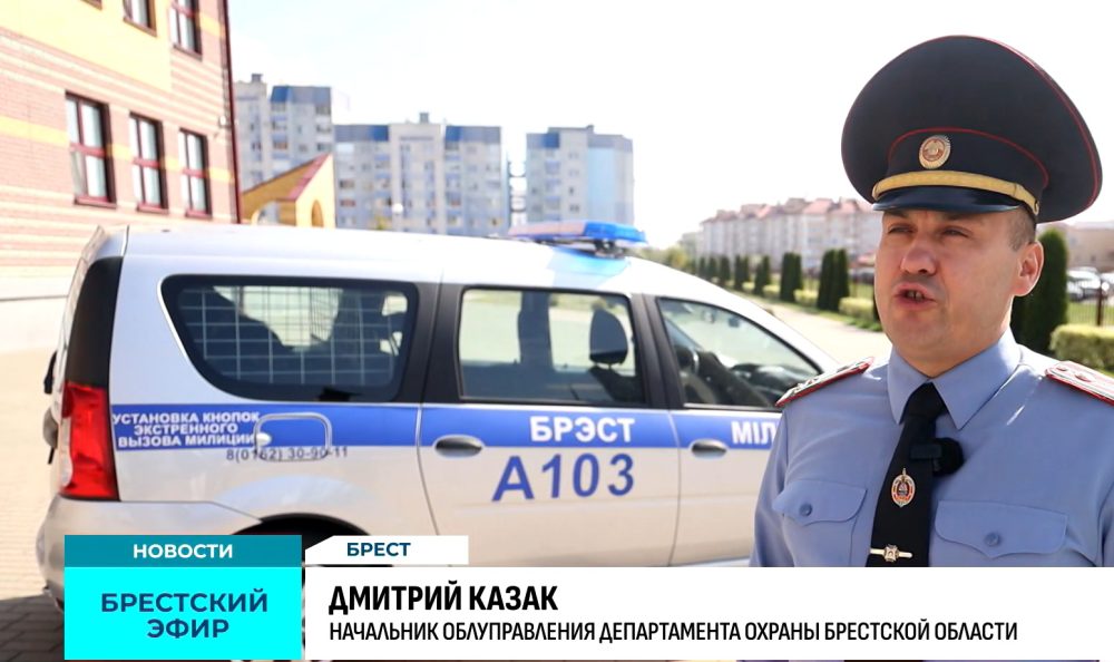 Начальник облуправления Департамента охраны Брестской области Дмитрий Казак. Скриншот видео