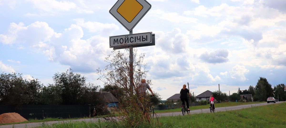 Указательный знак в деревне Мойсичи